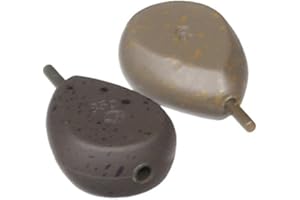 Korda Carp Fishing NEW Flatliner Pear Inline Weights 2.0oz - 5 Pack