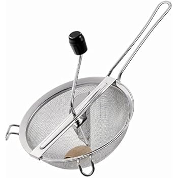 Ibili 727220 Passoir à Coulis En Acier Inoxydable Avec Poignée Bois - 20 Cm