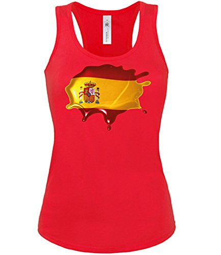 Spanien Fanshirt Fleck 6040 Damen Tank Top (TT-F-R) Gr. M