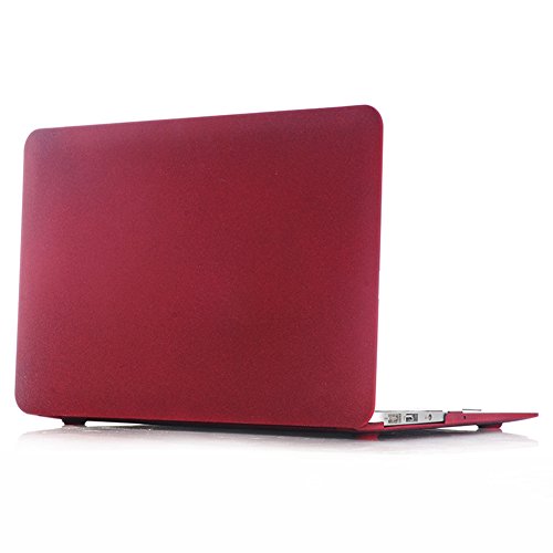 hibote MacBook Pro 13,3 „Fall mit Retina Display, Soft-Touch-Kunststoff-Hartschalen-Snap On Carrying Case Cover für Apple MacBook Retina 13-Zoll-A1502 / A1425 Weinrot - 2