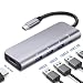 Produktbild HUAXING USB C Hub, 5 in 1 Typ C bis HDMI 4K Adapter mit 3 USB-Ports für MacBook Pro, Huawei, Samsung