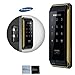 Produktbild 2pcs of Sticky Key Tags + SAMSUNG SHS-D500 digital door lock keyless touchpad security EZON + Hook Style Drop Bolt by Samsung
