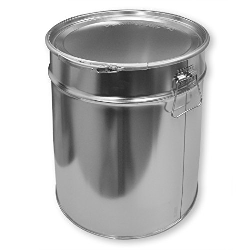 Weißblecheimer / Hobbock 30 Liter inkl. Deckel mit Spannring