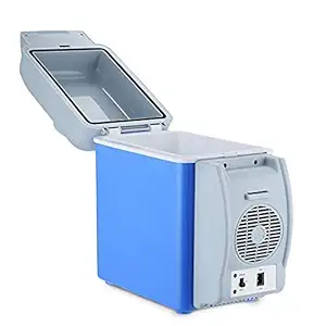 Bhagwati Enterprise 7.5L Mini Car Refrigerator Portable Thermoelectric Car Compact Fridge Freezer DC 12V Travel Home Electric Cooler and Warmer Durable Portable Cold Compact Fridge
