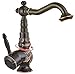 Produktbild Wasserhahn, Country Style Black Waschtischarmatur 360 ° drehbarer Einhebelmischer für Waschbecken, Mischbatterien aus Messing, Messing