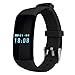 Produktbild Fitness Armband Bluetooth,UZOU Smart Armband D21 Uhr mit Herzfrequenzmesser Bluetooth4.0 Monitore Touch Schlüssel Schrittzähler Fitness Sport Tracker Schlaf ,Anrufer,Nachricht anzeige Sitzende Reminder Smart Wecker Wasserdicht