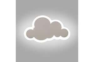 GUANSHAN Nube Lámpara de pared Luz de noche Habitación infantil Lámpara de pared Iluminación de pared Lámpara de pared decorativa Lámpara de pared de fondo para dormitorio, sala de estar, 2 luces