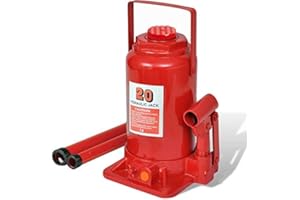 JOMAFA Gato hidraulico de botella 20 toneladas 20000 kg homologacion CE para levantar coches, furgonetas y vehiculos industriales