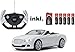 Produktbild RC Bentley Continental GT Speed Convertible (Cabrio) - schwarz oder weiß - Maßstab: 1:12 - LED-Licht - ferngesteuert, inkl. allen Batterien - RTR - LIZENZ-NACHBAU (Weiß 40MHz)