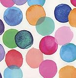 klebefolien shop hergestellt in Europa Klebefolie - Möbelfolie Julia bunte Punkte DOTS 45 cm x 200 cm Dekorfolie Selbstklebende Folie mit modernen bunten Dekor - Selbstklebefolie