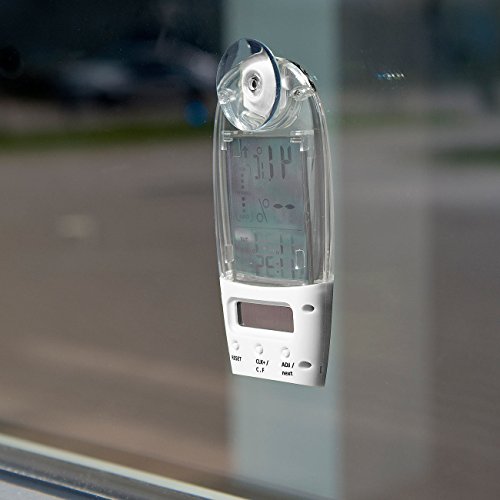 infactory Solar-Fenster-Thermometer und Hygrometer mit Trend-Anzeige - 4