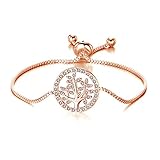 Fabricado con confianza. Pulsera bañada en oro rosa con cristales de Swarovski por Philip Jones. Compre con confianza con nuestra garantía de 1 año y reciba su dinero de vuelta si usted no está 100% satisfecho con su pulsera. Nuestro envío gratuito y rápido aseguran que tu pulsera estará contigo rápidamente.