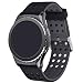 Produktbild Greatfine Smart Watch Uhrenarmband Strap 22MM Armband für Samsung Galaxy Gear 2 R380 Neo R381 Live R382 / Moto 360 2nd/Pebble Time/LG G Watch W100/W110/Urbane (Black Grey)