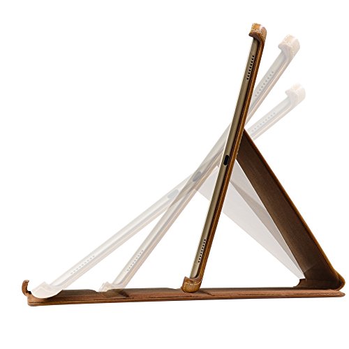 MANNA Schutzh  lle f  r Apple iPad 12 9  2017  und iPad Pro 12     Kunstleder  braun   EasyStand   Autosleep-Funktion