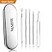 Produktbild Mitesserentferner Komedonenquetscher Set, Vanow 5 Stücke Nagelhautschieber Werkzeug für Pickel Whiteheads Akne Extraktoren aus Edelstahl Pickel Extraktor