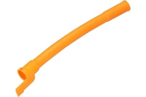 Yctze Tubo de varilla medidora de aceite 038103663, pieza de repuesto del embudo de guía de varilla medidora de automóvil naranja apta para Seatskoda