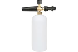 Rediboom Snow Foam Lance Foam Cannon Soap Dispenser Nozzle for Karcher K Series K2/K3/K4/K5/K6/K7 Pressure Washers, 1L Jet Bottle Car Wash Adjustable Sprayer