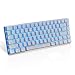 Produktbild LexonElec Wired Gaming Tastatur Ajazz AK33 blau LED-Hintergrundbeleuchtung 82 Schlüssel USB Mechanische PRO Gamer Tastatur für Büro typists Spielen White & Black Switch Black Switch