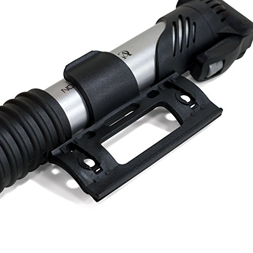 VeloChampion Airblast Doppelhub-Minipumpe, schwarz/silber – Mini Bike Pump for Road and MTB - 6