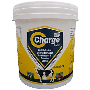 REFIT ANIMAL CARE Electrolytes Powder for Cow, Cattle, Goat & Animals, 5 Kg, C-Charge