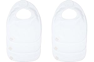 LÄSSIG Baby Lätzchen Set (3 Stk.) Neugeborene Sabberlätzchen Klettverschluss/Newborn Bib Set