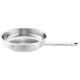 Fissler Original-Profi Collection Stainless Steel Frying Pan, Diameter 24 cm, Uncoated Frying Pan with Integrated Measuring S