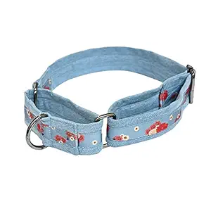 Mutt of Course Pawsome Blossom Martingale Dog Collar (Medium Collar for Medium Size Dogs)