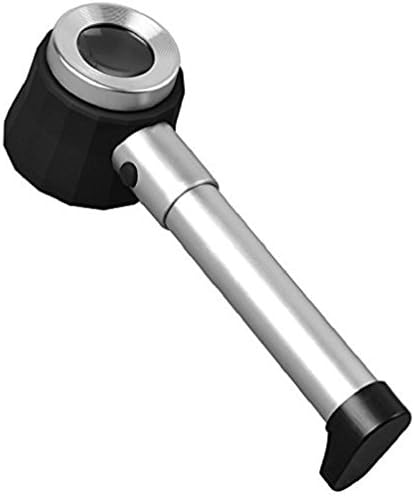 LED Lighted Magnifier10X Optical glass LED Lighted Magnifier Glass with Scale Magnifying Jewelry Loupe - Illuminated Jeweler Loupe