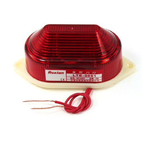 220 V, 3 W, Industriequalität, mit roten LED Strobe Warnlampe Signallampe
