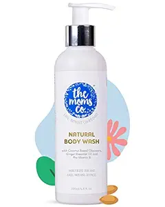 The Moms Co. Natural Body Wash, Certified - Toxin Free Coconut Moisturizing Body Wash for Dry Skin (200ml / 6.8 Fl Oz)
