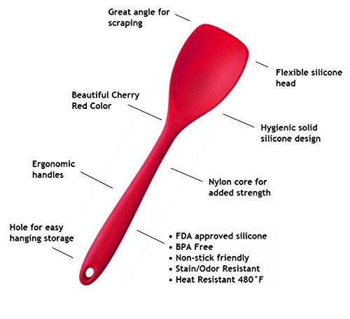 Bekith Silikon Küchenhelfer 5-teilig, rot - 8