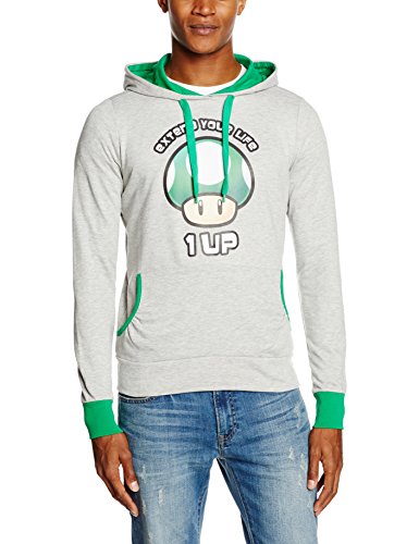 Preisvergleich Produktbild Nintendo Hoodie (Damen)-L- Extend Your Life,grau