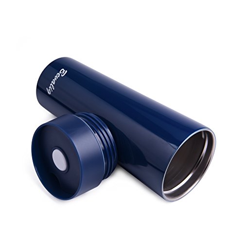 Thermobecher – Kaffeebecher, Auslaufsicher Kein Überschwappen – One Click, Einhandbedienung Vakuumisoliert Doppelwand – Edelstahl – Coffee to go becher 400 ml - 2