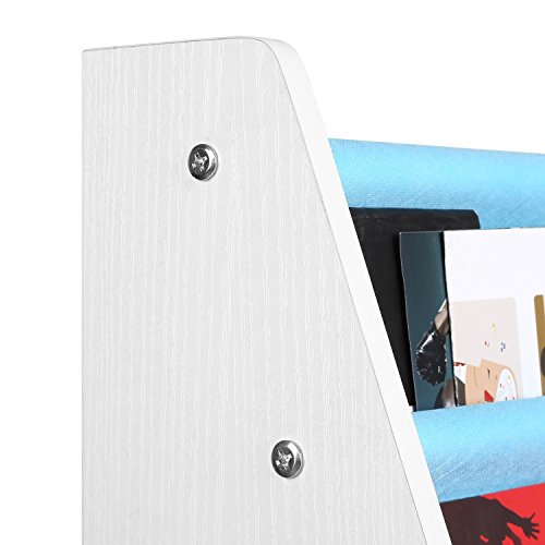 HOMFA Meuble de Rangement Jouets Etagère de Jouets de 4 Etages en Textile Non-tissé pour Jouets et Livres Chambre d'enfant