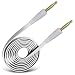 Produktbild BY AVENTUS (White) 3,5 mm Klinke auf Buchse Cinch Kabel AUX Auxiliary Audio Kabel Kabel für Wiko Barry