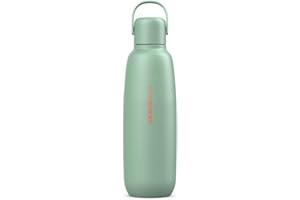 SodaStream Fizz & Go Cool Stainless Steel, 0.9L Double Insulated Carbonated Drinks Bottle, Keeps Hot or Cold For 12hrs, Compatible with Sparkling Water Machine, Fizzy Water Bottle - Mint Green