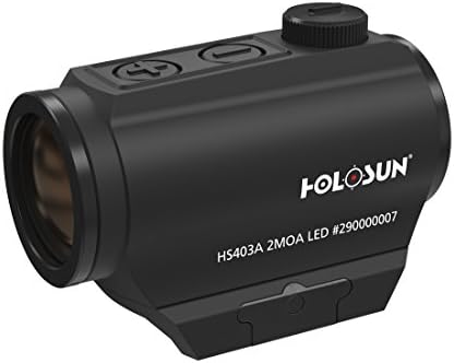 Holosun RedDot sight HS403A with dot reticle, robust PARALOW Micro Reflex visor with automatic on and off switching incl. sight raiser