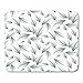 Produktbild HOTNING Gaming Mauspads, Gaming Mouse Pad Linear Pattern Abstract Leaves of Leaf Flower Floral Graphic Clean 11.8"x 9.8" Decor Office Nonslip Rubber Backing Mousepad Mouse Mat