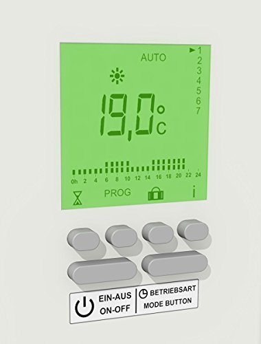 AeroFlow Elektroheizung MAXI 2450 – mit Schamottespeicherkern, Displayregler - 2