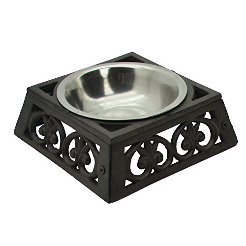 L'ORIGINALE DECO Gamelle pour Chat ou Chien en Fonte 6 cm x 17.50 cm x 17.50 cm