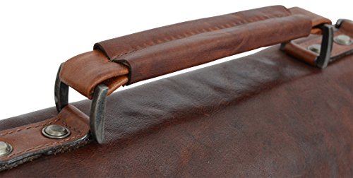 Gusti Leder studio „Rico“ große elegante Laptoptasche 12,1″ Arbeitstasche Wasserfester Innenstoff Lehrertasche Aktentasche Businesstasche Herrentasche Damentasche Rotbraun Braun 2B11-20-2wp - 6