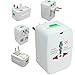 higadgetTM Universal World Wide Travel Charger Adapter Plug suitable for all your electronic devices and gadgets WHITE RS.179.00