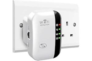 GPVKO 2025 Newest WiFi Booster, WiFi Extender, WiFi Repeater, Covers Up to 5000 Sq.ft and 50 Devices, Internet Booster - with Ethernet Port, Quick Setup, Home Wireless Signal Booster -White