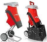 ✔ Effizienter Selbsteinzug, 1 Wendemesser aus gehärtetem Spezialstahl, robustes Fahrgestell, inkl. Stopfer und Fangsack, Motorbremse und Überlastschutz, Sicherheitsverschraubung am Gehäuse.