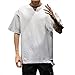 Produktbild BHYDRY Mens-Sommer-beiläufige Normallack-Oansatz-Kurzschluss-Hülsen-großes T-Shirt Spitzenbluse