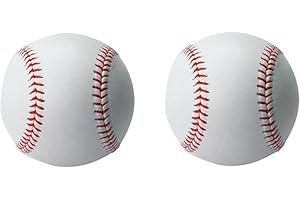 YSAMAX Baseball Ball, Soft Leather Sports Practice Baseballs, Flexible Rubber Leather Baseball, Baseball For Outdoor Sports, Stitched Exterior, For Youth And Adult, Easy To Grasp