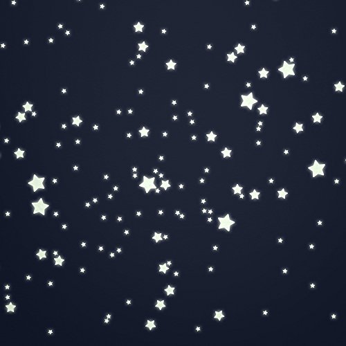 WANDfee® Leuchtsticker 300 ☆große☆ Leuchtsterne EXTRA STARK und lange leuchtend selbstklebende Sternenhimmel nachleuchtend viele leucht Sterne Klebesterne leuchten im dunkeln Schlafzimmer Kinderzimmer Babyzimmer Wandtattoo fluoreszierend Wandaufkleber Wandsticker moderne Dekoration Deko Aufkleber Wanddeko
