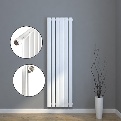 Design Flach Heizkörper 1800x539mm Weiß Paneelheizkörper Vertikal Mittelanschluss Einlagig - 5