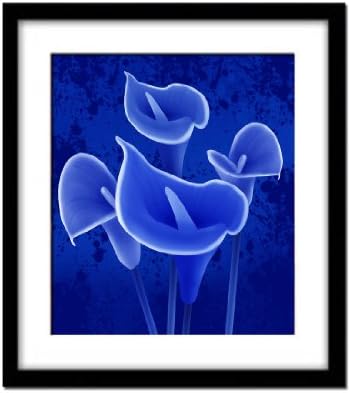 Blue Calla Lily 3D Stamped Cross Stitch Kit - 24.4inch By 29.1inch