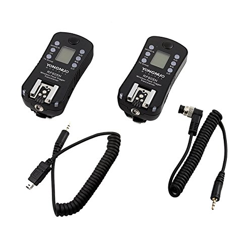 Yongnuo RF605N double-LCD 2 4GHz FSK 16 canaux d  clencheurs sans fil   metteur-r  cepteur  WINGONEER softbox pour Nikon F6 F5 F90 F90X F100 D3 D1 D1H D1X D2 D2H D2X D3 D3X D100 D200 D300 D700 D300S D90 D3100 D5000 D7000